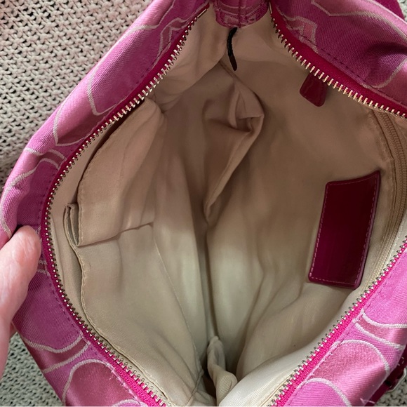 Coach Signature Luxury Designer Canvas Leather Crossbody Bag - Picture 9 of 13